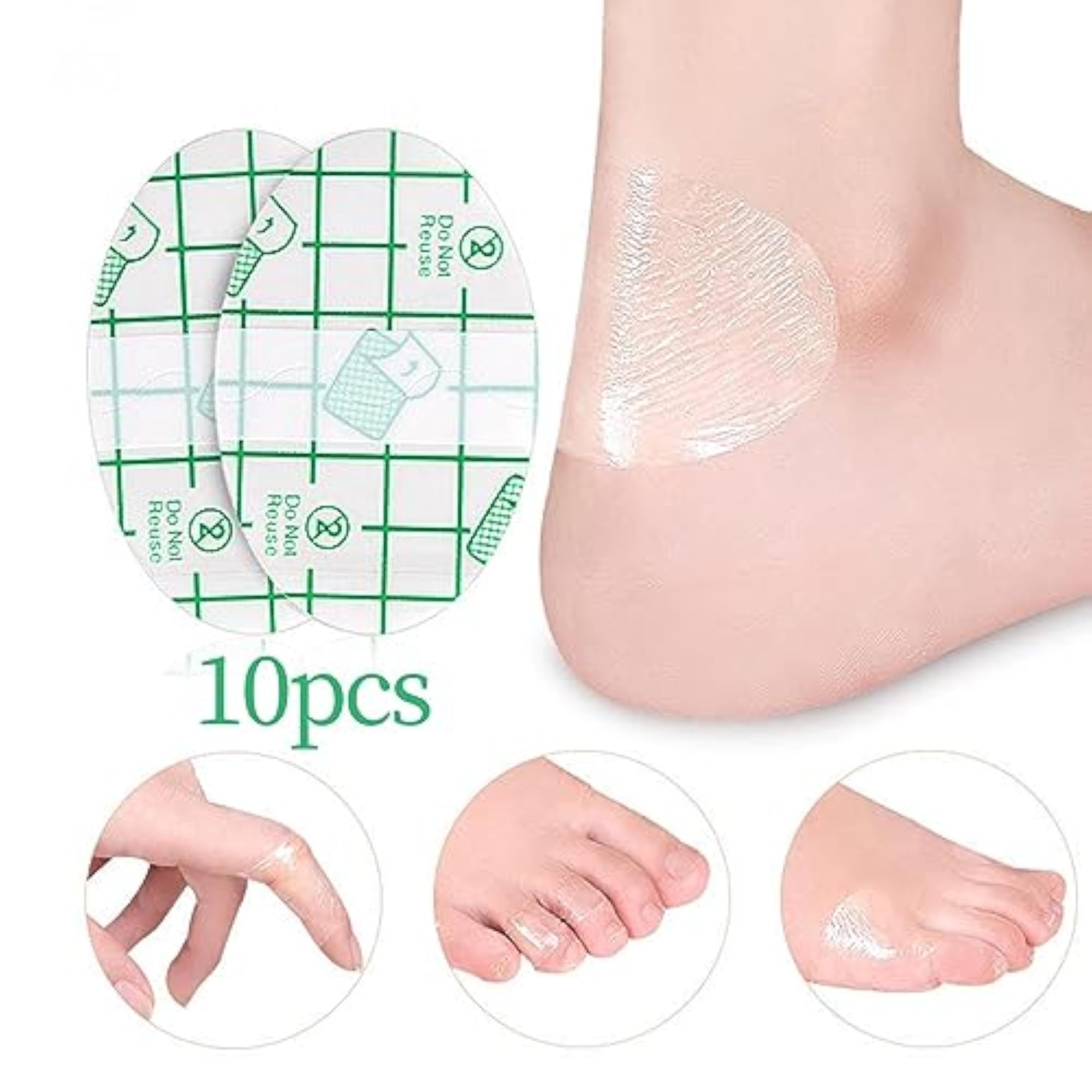 20 Pieces Invisible Heel Protector Sticker Transparent